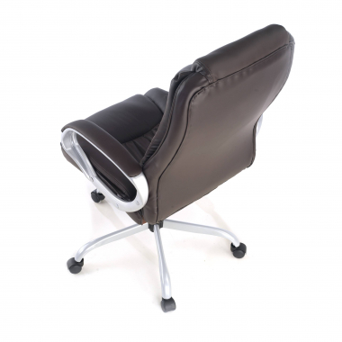 fauteuil de bureau marron baltimore simil cuir accoudoirs rembourres 10