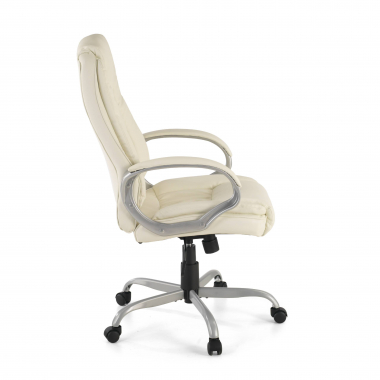 fauteuil de bureau blanc baltimore simil cuir accoudoirs rembourres 5