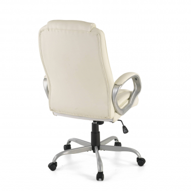 fauteuil de bureau blanc baltimore simil cuir accoudoirs rembourres 9