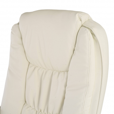 fauteuil de bureau blanc baltimore simil cuir accoudoirs rembourres 6