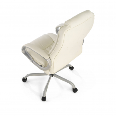 fauteuil de bureau blanc baltimore simil cuir accoudoirs rembourres 8