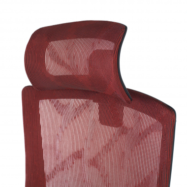 chaise ergonomique rouge winter maille accoudoirs reglables 3d double soutien lombaire appui tete 8