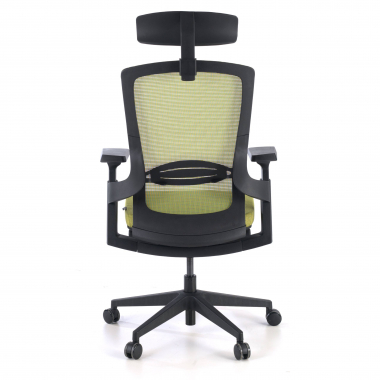 Chaise De Bureau Ergonomique DEVAISE - Dossier Segmenté, Appui-tête & Accoudoirs 3D Réglables - Assise Mesh - Charge 136 Kg