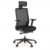Chaise de Bureau Boston white, Appui-tête, Accoudoirs Ajustables