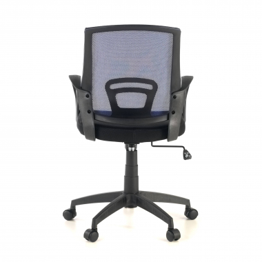 chaise de bureau enfant bleu canton maille accoudoirs fixes 7