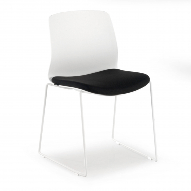 chaise de conference noir chaise sans accoudoirs tissu sans accoudoirs 1