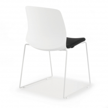 chaise de conference noir chaise sans accoudoirs tissu sans accoudoirs 5