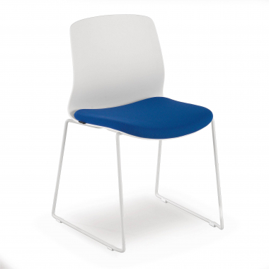 chaise de conference bleu chaise sans accoudoirs tissu sans accoudoirs 1