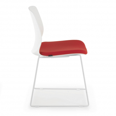 chaise de conference rouge chaise sans accoudoirs tissu sans accoudoirs 3