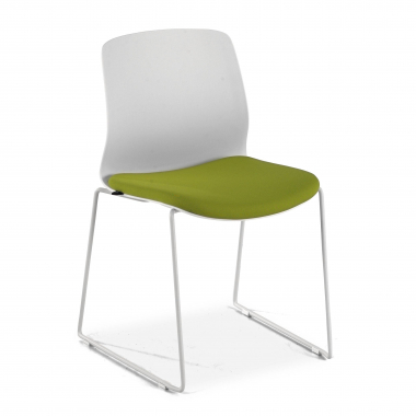 chaise de conference vert chaise sans accoudoirs tissu sans accoudoirs 1