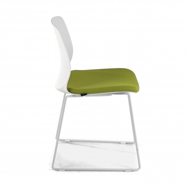chaise de conference vert chaise sans accoudoirs tissu sans accoudoirs 3