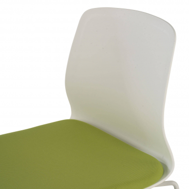 chaise de conference vert chaise sans accoudoirs tissu sans accoudoirs 5