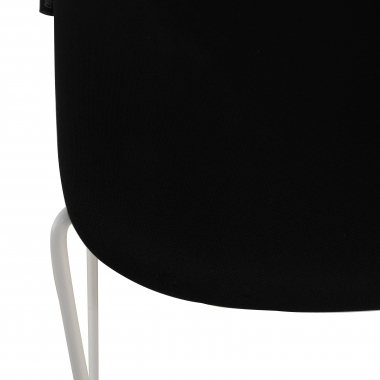 chaise de conference blanc noir chaise avec accoudoirs tissu accoudoirs fixes 8