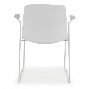 chaise de conference blanc rouge chaise avec accoudoirs tissu accoudoirs fixes 9