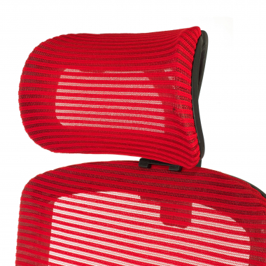 chaise de bureau rouge lake maille accoudoirs reglables 1d soutien lombaire appui tete 5