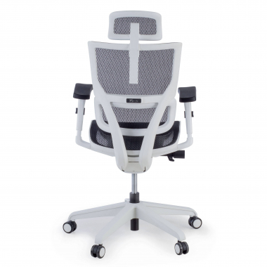 Chaise de Bureau avec appuie-tête Vision white, en maille