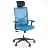 Chaise de Bureau Ergonomique Verdi, avec appui-tête et accoudoirs ajustables