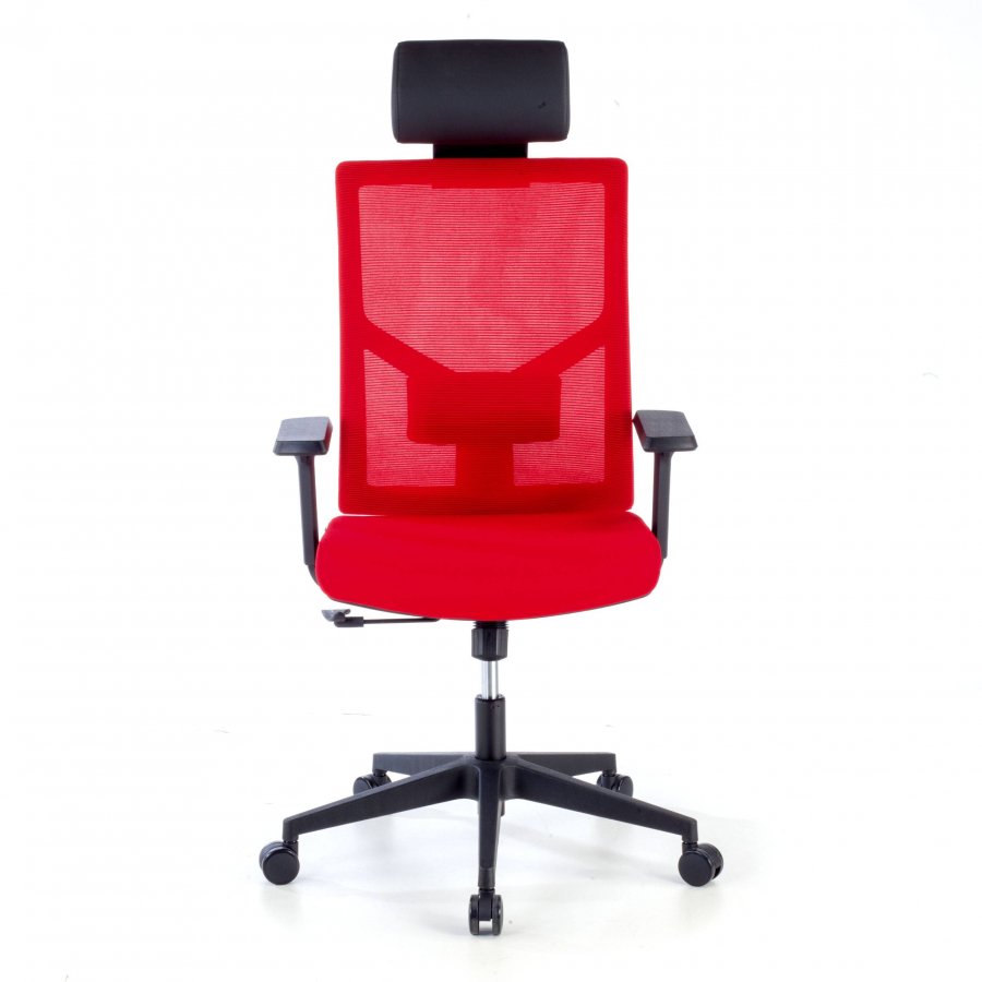 Chaise de Bureau Ergonomique Verdi, avec appui-tête accoudoirs ajustables