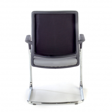 chaise de conference gris similicuir simil cuir accoudoirs fixes 6