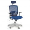 Chaise de Bureau Ergonomique Akira white avec appuie-tête