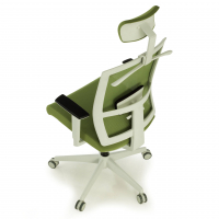 Chaise de Bureau Ergonomique Akira white avec appuie-tête