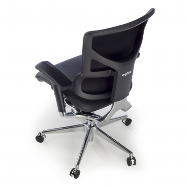 Fauteuil Ergonomique Erghos4, Cuir véritable, modèle premium