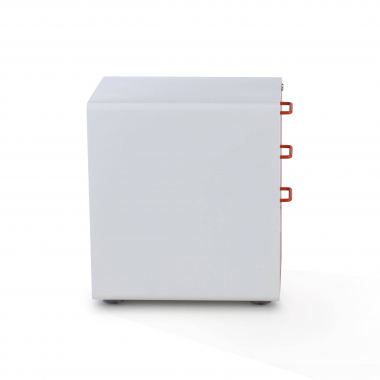 caisson de bureau blanc orange zole 7