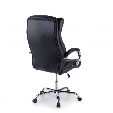 fauteuil de bureau noir lugano simil cuir accoudoirs rembourres 7