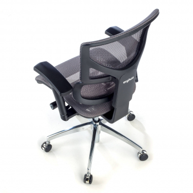 chaise ergonomique gris next1 sans repose tete maille accoudoirs reglables 4d double soutien lombaire 9