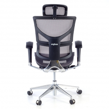 chaise ergonomique gris next2 avec appui tete maille accoudoirs reglables 4d soutien lombaire appui tete 7