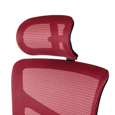 chaise ergonomique rouge next2 avec appui tete maille accoudoirs reglables 4d soutien lombaire appui tete 7