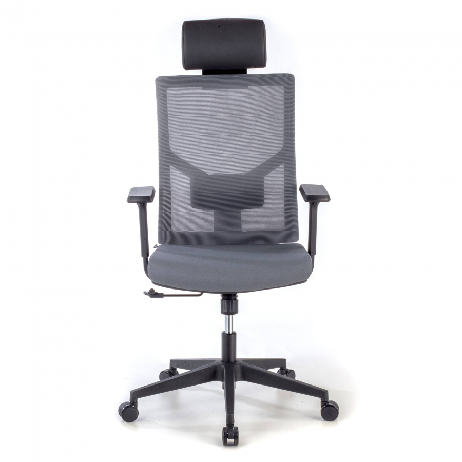 Chaise de Bureau Ergonomique Verdi, avec appui-tête accoudoirs ajustables