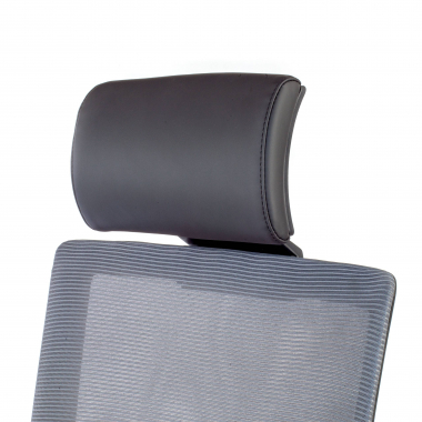 chaise de bureau gris structure noire maille accoudoirs reglables 1d soutien lombaire appui tete 8