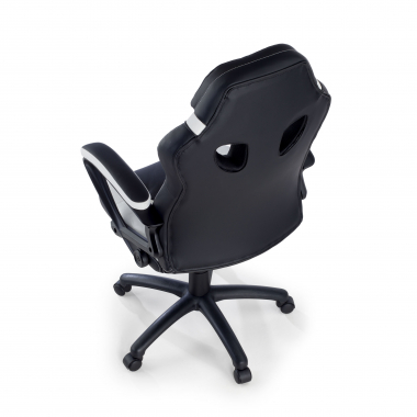 chaise gaming blanc drift simil cuir accoudoirs fixes 9