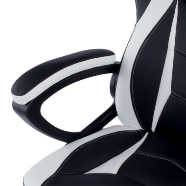 chaise gaming blanc drift simil cuir accoudoirs fixes 7