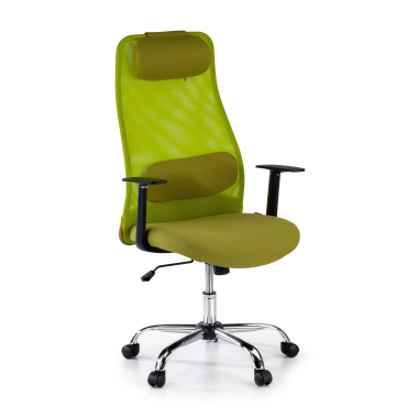chaise de bureau vert sigma maille accoudoirs fixes appui tete 1
