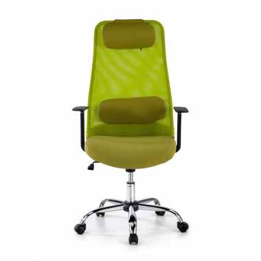 chaise de bureau vert sigma maille accoudoirs fixes appui tete 3