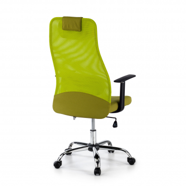 chaise de bureau vert sigma maille accoudoirs fixes appui tete 9