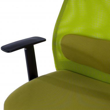 chaise de bureau vert sigma maille accoudoirs fixes appui tete 7