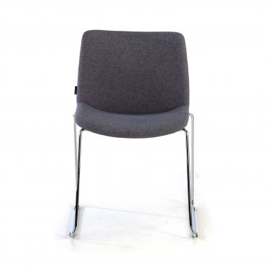 chaise de conference noir sans bras tissu accoudoirs fixes 3