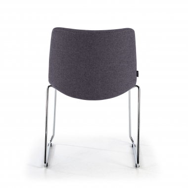 chaise de conference noir sans bras tissu accoudoirs fixes 8