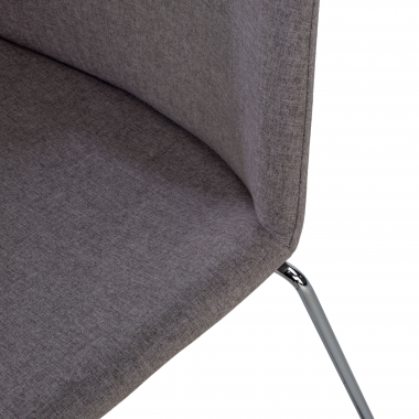 chaise de conference gris sans bras tissu accoudoirs fixes 7