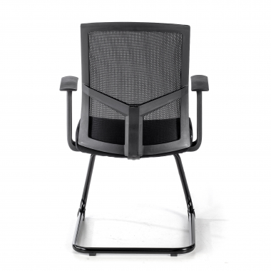 chaise de conference noir chaise confidente maille accoudoirs fixes 7