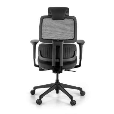 chaise ergonomique noir bjorg maille accoudoirs reglables 3d soutien lombaire appui tete 7