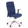 Fauteuil Ordinateur Smith, tissu, rembourrage épais, base métallique