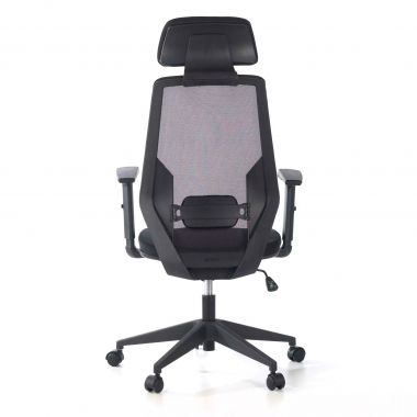 chaise de bureau noir belinda maille accoudoirs reglables 1d soutien lombaire appui tete 4