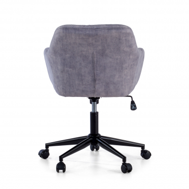 chaise pivotante gris rose tissu sans accoudoirs 7
