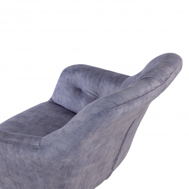 chaise pivotante gris rose tissu sans accoudoirs 8
