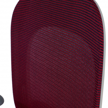 chaise de bureau pas cher rouge saura maille accoudoirs fixes soutien lombaire 9