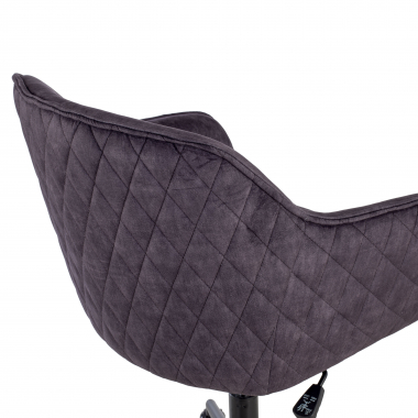 chaise pivotante noir watson tissu sans accoudoirs 10